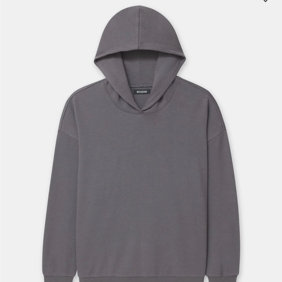 NAADAM Modal Cashmere Hoodie in Dark Granite. SUPER soft! - Picture 6 of 6